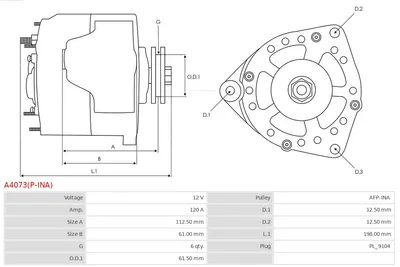 Alternador Alfa Romeo 159 · Alfa Romeo 159 Sportwagon · Fiat STILO
