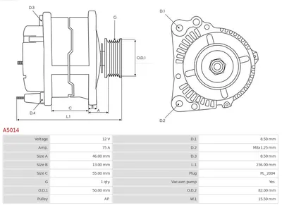 Alternador Mitsubishi PAJERO II · Mitsubishi PAJERO II Canvas Top