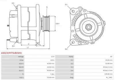 Alternador Citroën BERLINGO / BERLINGO FIRST Box Body/MPV · Citroën BERLINGO / BERLINGO FIRST MPV · Citroën XSARA