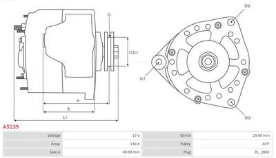 Alternador AS-PL A5139