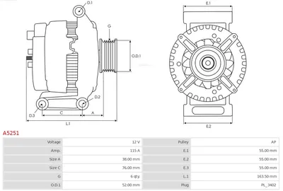 Alternador AS-PL A5251