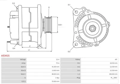 Alternador AS-PL A5341S