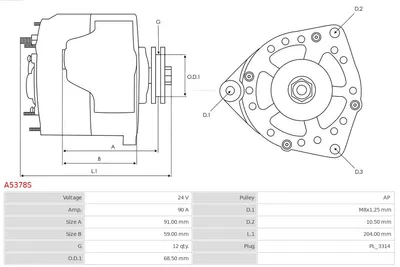 Alternador AS-PL A5378S