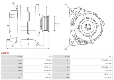Alternador AS-PL A5503S