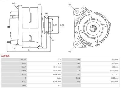 Alternador AS-PL A5508S