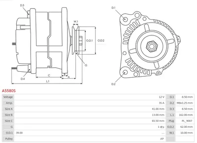 Alternador Mitsubishi COLT III