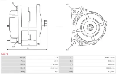 Alternador Land Rover RANGE ROVER I