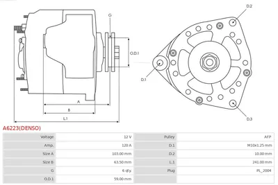 Alternador Hyundai SONATA IV · Hyundai TRAJET · Hyundai ELANTRA III Saloon