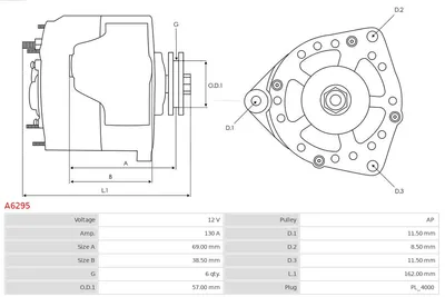 Alternador Toyota LAND CRUISER 200 · Toyota SEQUOIA · Toyota TUNDRA Pickup