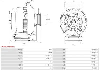 Alternador Land Rover RANGE ROVER III · Land Rover RANGE ROVER IV · Land Rover RANGE ROVER SPORT II
