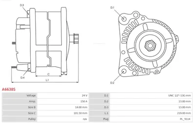 Alternador AS-PL A6638S