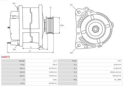 Alternador Honda CIVIC IX · Honda CR-V IV · Honda CIVIC IX Tourer