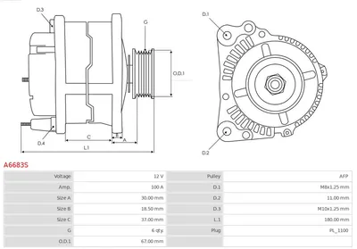 Alternador Toyota YARIS