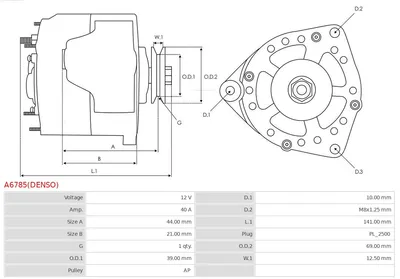 Alternador Vauxhall ZAFIRA A