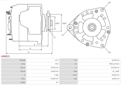 Alternador Daihatsu CUORE IV · Daihatsu CUORE II · Daihatsu HIJET Van