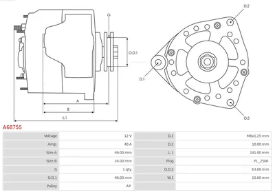 Alternador Daihatsu CUORE III