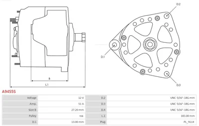 Alternador AS-PL A9455S