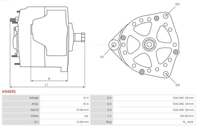 Alternador AS-PL A9469S