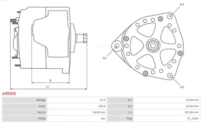 Alternador AS-PL A9500S