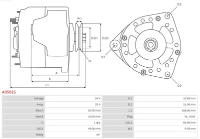 Alternador AS-PL A9501S