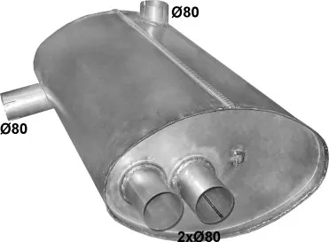 Silenciador posterior POLMO 79.03