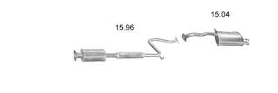 Sistema de gases de escape Nissan PRIMERA · Nissan PRIMERA Hatchback