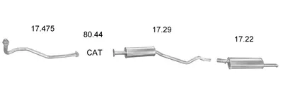 Sistema de gases de escape EDEX 1151