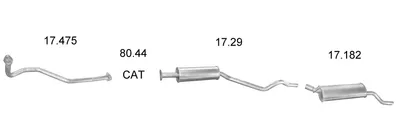Sistema de gases de escape EDEX 1153