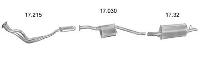 Sistema de gases de escape Opel OMEGA A Estate