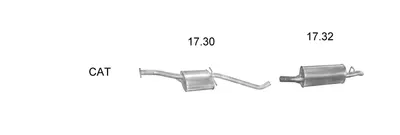Sistema de gases de escape Opel OMEGA A Estate