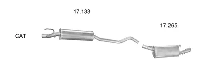 Sistema de gases de escape Opel TIGRA · Vauxhall TIGRA Mk I