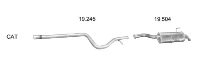 Sistema de gases de escape Peugeot 607
