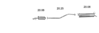 Sistema de gases de escape Fso POLONEZ III