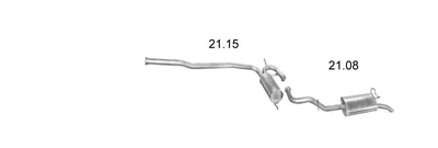 Sistema de gases de escape Renault 19 I Chamade · Renault 19 II Chamade