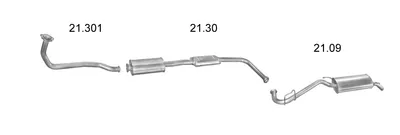 Sistema de gases de escape Renault CLIO I
