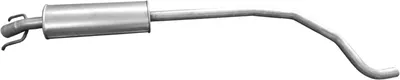 silenciador del medio Opel CORSA D · Vauxhall CORSA Mk III · Opel CORSA D Hatchback Van
