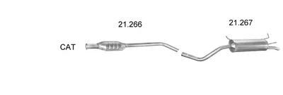 Sistema de gases de escape Renault MEGANE I Grandtour · Renault MEGANE I · Renault MEGANE I Classic