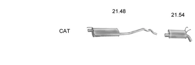 Sistema de gases de escape Renault ESPACE II