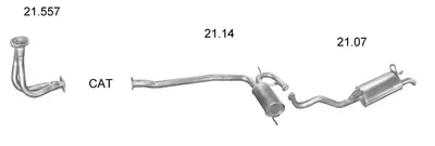 Sistema de gases de escape Renault 19 I