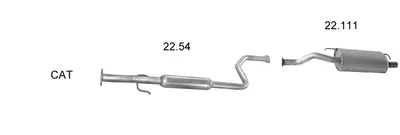 Sistema de gases de escape Rover 400 II Hatchback · Rover 400 II · Rover 45 I Hatchback