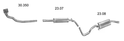 Sistema de gases de escape Seat CORDOBA