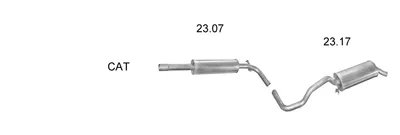 Sistema de gases de escape Seat IBIZA II
