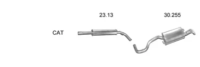 Sistema de gases de escape Seat CORDOBA · Vw POLO III CLASSIC · Seat CORDOBA Vario