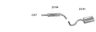 Sistema de gases de escape Seat IBIZA II