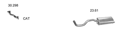 Sistema de gases de escape Seat IBIZA II