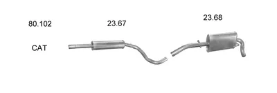 Sistema de gases de escape Seat AROSA · Vw LUPO I
