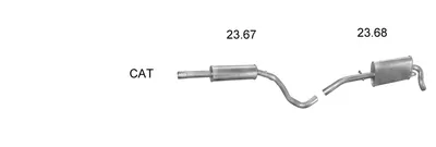 Sistema de gases de escape Seat AROSA · Vw LUPO I