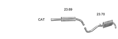 Sistema de gases de escape Seat AROSA · Vw LUPO I