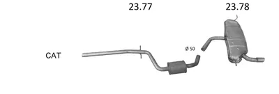 Sistema de gases de escape Seat ALTEA · Seat LEON