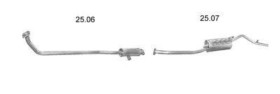 Sistema de gases de escape Suzuki ALTO II · Maruti 800 · Suzuki MARUTI